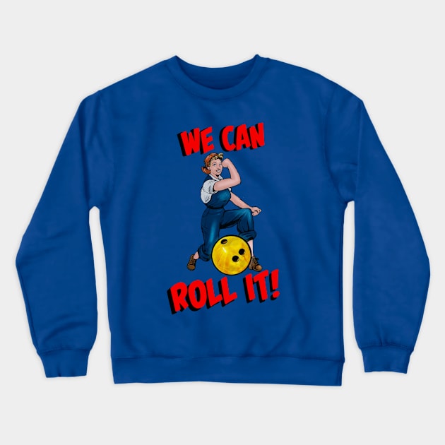 Rosie the Bowler Crewneck Sweatshirt by AmysBirdHouse